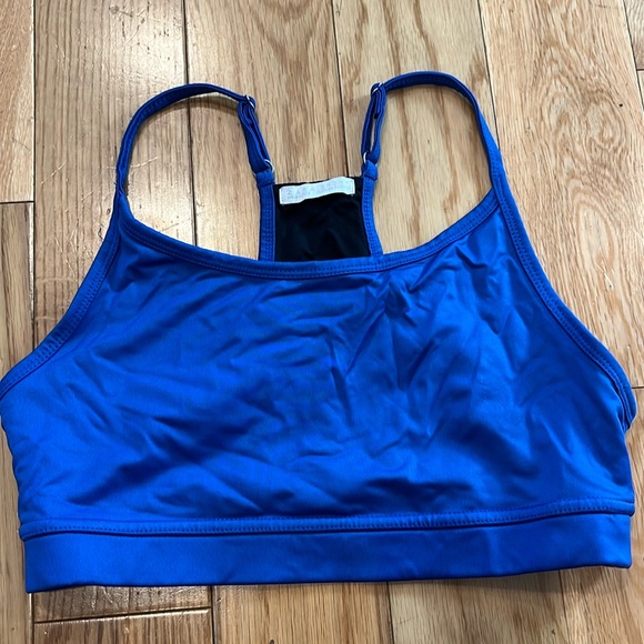 Zara Tops Zara Sport Electric Blue Sports Bra Size M Poshmark